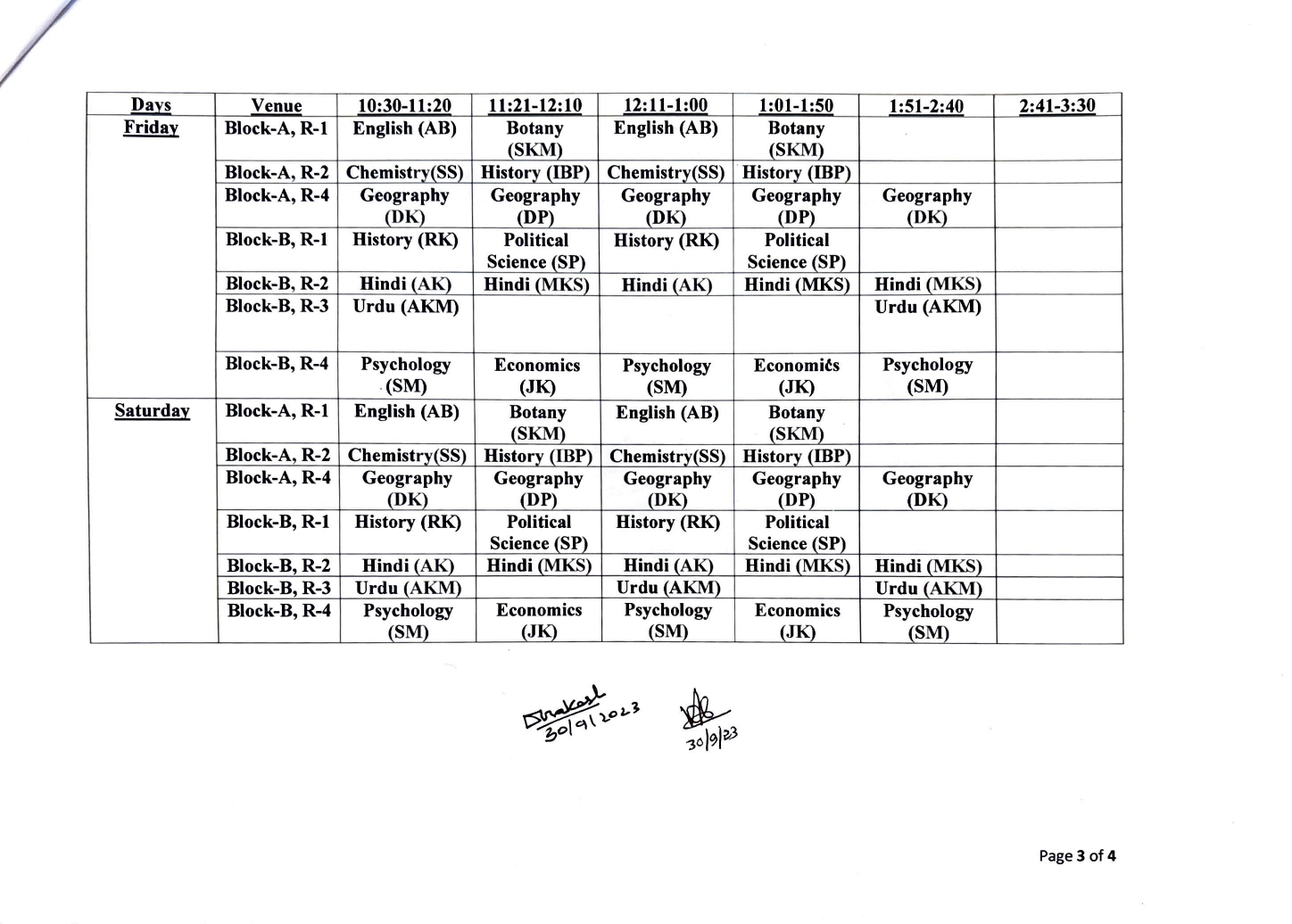 Routine